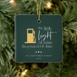 Ornamento De Cerâmica Este Pequeno Natal De Gás Engraçado