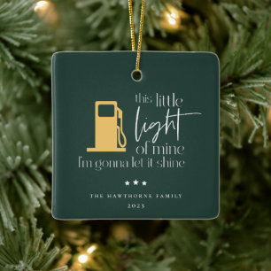 Ornamento De Cerâmica Este Pequeno Natal De Gás Engraçado