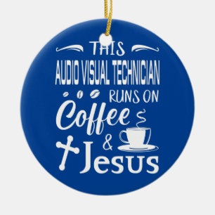Ornamento De Cerâmica Este Técnico De Áudio Funciona No Café Jesus