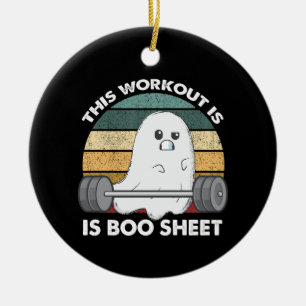 Ornamento De Cerâmica Este Treino É Folha de Boo Ginásio Fantasma Hallow