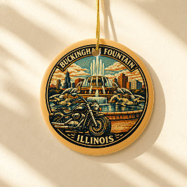 Ornamento De Cerâmica Estrada 66 Mãe Estrada Feriado Chicago