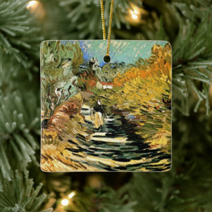 Ornamento De Cerâmica Estrada de Vincent van Gogh em Saint-Remy, Figura 