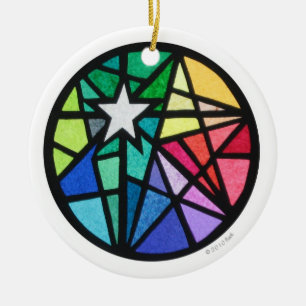 Ornamento De Cerâmica estrela