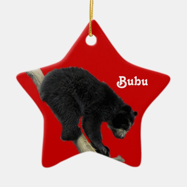 Ornamento De Cerâmica Estrela de Bubu (Frente)