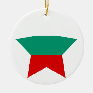 Ornamento De Cerâmica Estrela de Bulgária