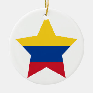 Ornamento De Cerâmica Estrela de Colômbia