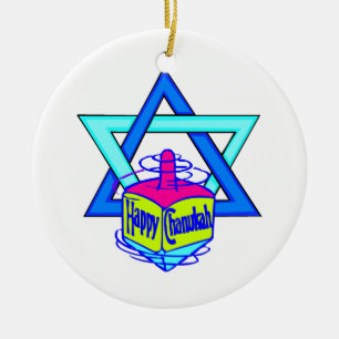 Ornamento De Cerâmica Estrela de David de Hanukkah