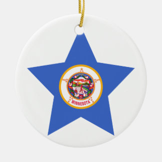 Ornamento De Cerâmica Estrela de Minnesota