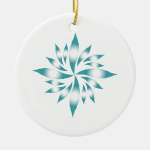 Ornamento De Cerâmica Estrela de Natal Interna #3