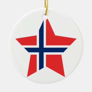 Ornamento De Cerâmica Estrela de Noruega
