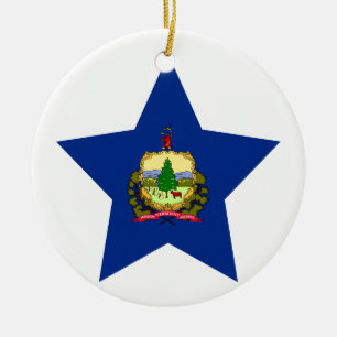 Ornamento De Cerâmica Estrela de Vermont