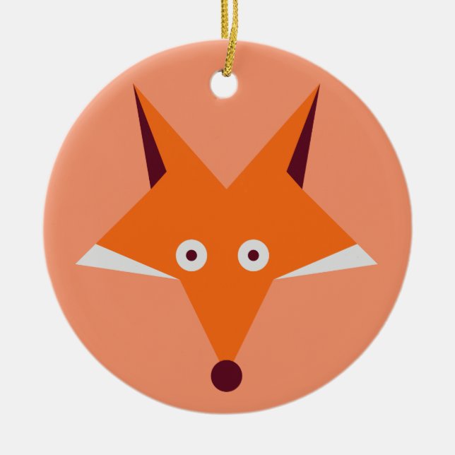 Ornamento De Cerâmica Estrela do Fox (Frente)