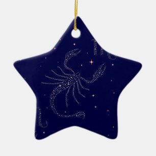 Ornamento De Cerâmica estrela escorpião