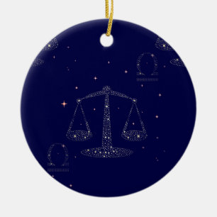 Ornamento De Cerâmica estrela libra