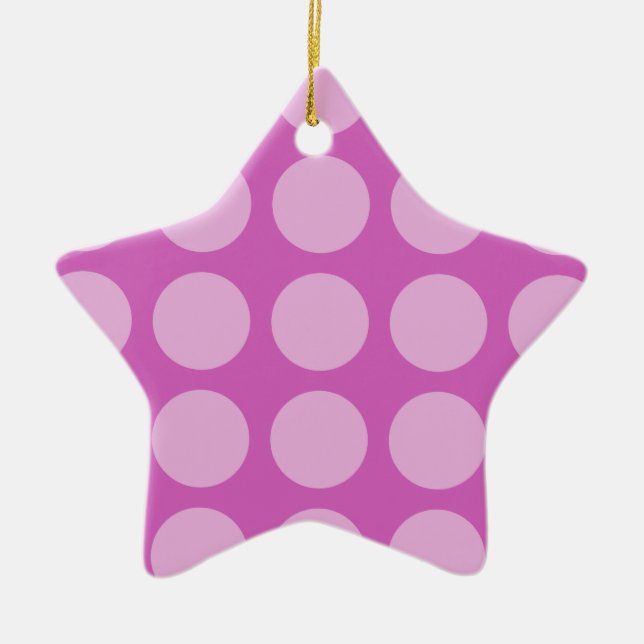Ornamento De Cerâmica Estrela para Árvore de Natal (Frente)