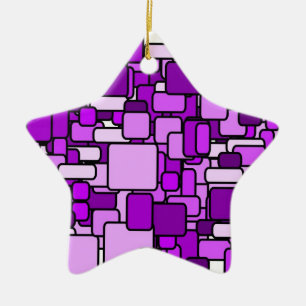Ornamento De Cerâmica Estrela para Árvore de Natal