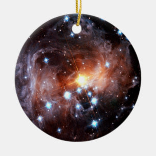 Ornamento De Cerâmica Estrela Supergigante Vermelha V838 Monocerotis Fot