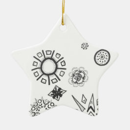Ornamento De Cerâmica estrela urbana 1 | NATAL DE MERCADORIAS | m3galery