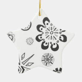 Ornamento De Cerâmica estrela urbana 2 | NATAL DE MERCADORIAS | m3galery