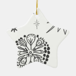 Ornamento De Cerâmica estrela urbana 5 | NATAL DE MERCADORIAS | m3galery