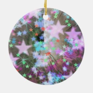 Ornamento De Cerâmica Estrelas 120421 Ornament