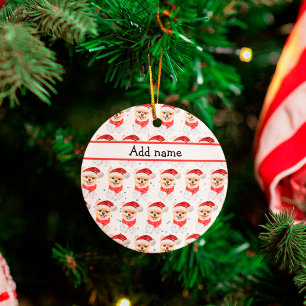 Ornamento De Cerâmica Estrelas de Natal de Cachorro da Pomerânia