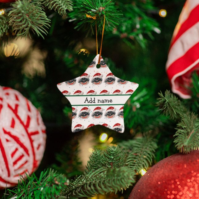 Ornamento De Cerâmica Estrelas de Natal de Pequim (Criador carregado)