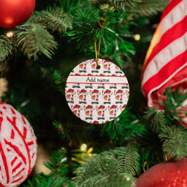 Ornamento De Cerâmica Estrelas de Natal do Cachorro Podengo Português