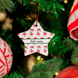 Ornamento De Cerâmica Estrelas de Natal Samoyed Dog Breed