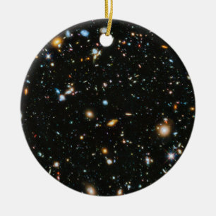 Ornamento De Cerâmica Estrelas no espaço - campo ultra profundo de
