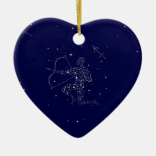 Ornamento De Cerâmica estrelas sagitário
