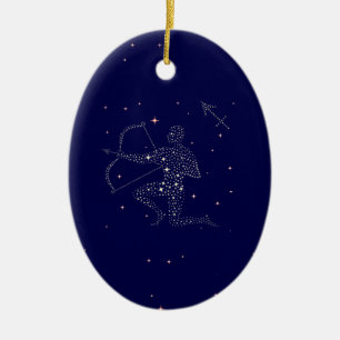 Ornamento De Cerâmica estrelas sagitário