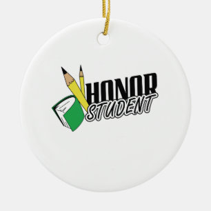 ORNAMENTO DE CERÂMICA ESTUDANTE DA HONRA