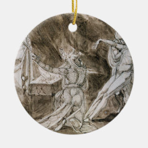 Ornamento De Cerâmica Estudo para "Saul e a bruxa de Endor "