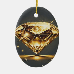 Ornamento De Cerâmica Eterno Diamond Gem