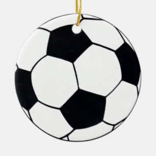 Ornamento De Cerâmica Eu adoro futebol (futebol) coração do jogo: Eu ado