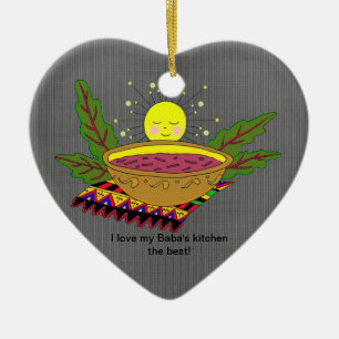 Ornamento De Cerâmica Eu amo a cozinha do meu babá