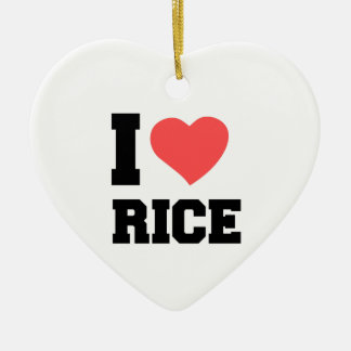 ORNAMENTO DE CERÂMICA EU AMO ARROZ