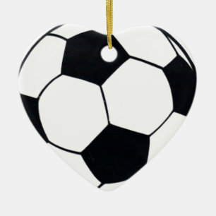 ORNAMENTO DE CERÂMICA EU AMO FUTEBOL (FUTEBOL)