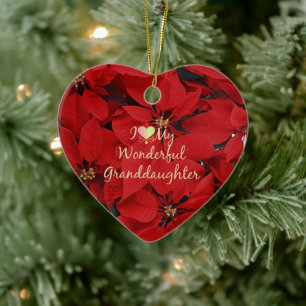 Ornamento De Cerâmica Eu Amo Minha Maravilhosa neta,