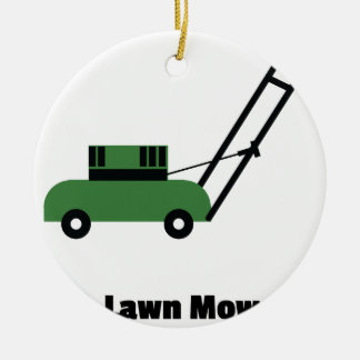 Ornamento De Cerâmica Eu amo o Lawn Mowers