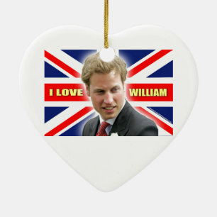 Ornamento De Cerâmica Eu amo William