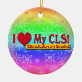 Ornamento De Cerâmica Eu corto meu CIENTISTA LAB CLS