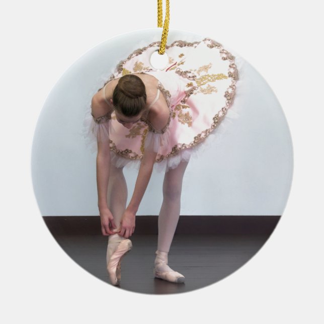 Ornamento De Cerâmica Eu devo dançar! (Frente)