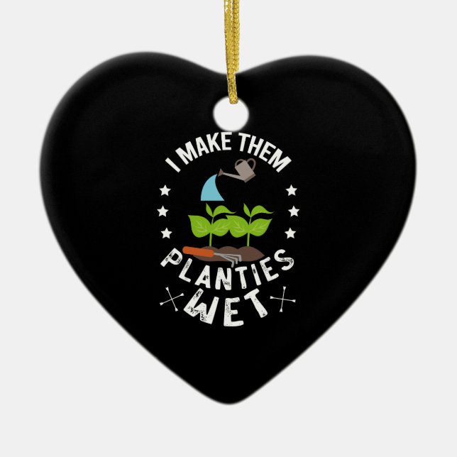 Ornamento De Cerâmica Eu Faço-Lhes As Terras Molhadas. (Frente)