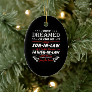 Ornamento De Cerâmica Eu nunca sonhei que iria acabar sendo um filho.