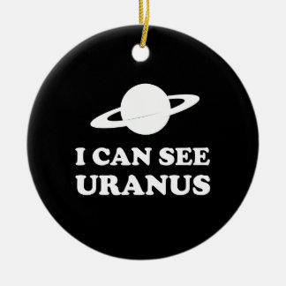 Ornamento De Cerâmica Eu posso ver Uranus