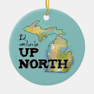 Ornamento De Cerâmica Eu preferencialmente seria acima de Michigan norte