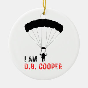 Ornamento De Cerâmica Eu sou D.B. Cooper