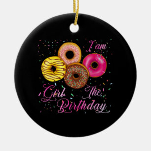 Ornamento De Cerâmica Eu sou o tema da Festa de aniversário da Rosquinha